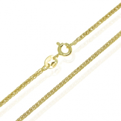 Złoty Łańcuszek damski 45cm splot Lisi Ogon 1,2mm pr.585